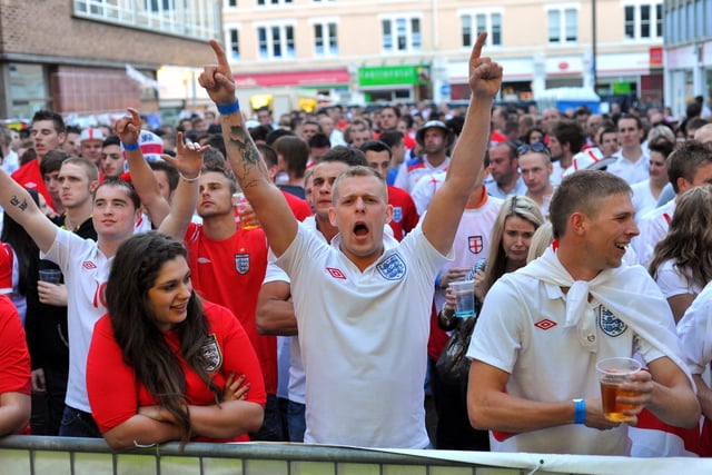 England v USA in the opening game of the 2010 World Cup at The Sports Lounge in Peterborough in  2010.