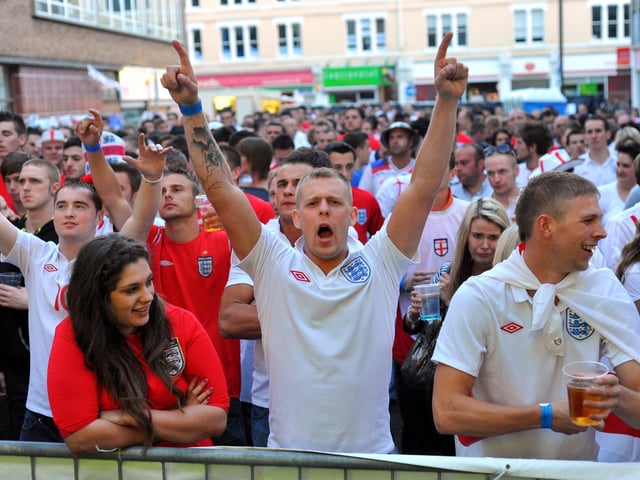 England v USA in the opening game of the 2010 World Cup at The Sports Lounge in Peterborough in  2010.
