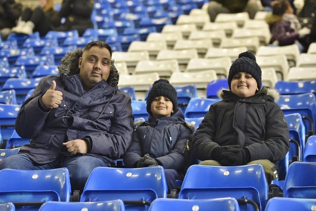 Peterborough United fans watch Tuesday night's win over Shrewsbury Town.