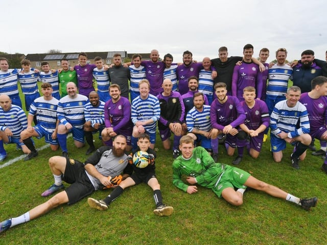 The charity match was hosted to help the team rebuild after the fire.