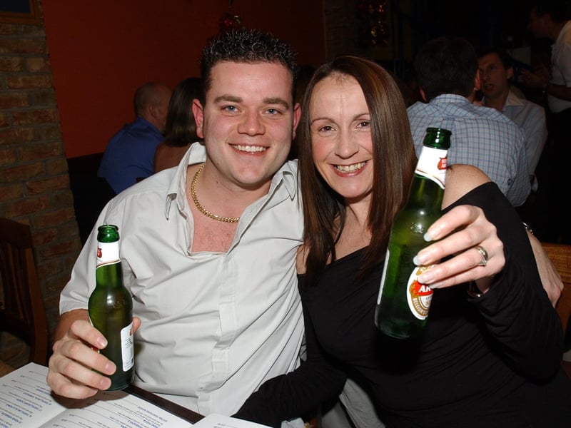 Welcoming in 2004 at Topo Gigio in Cowgate, Peterborough city centre