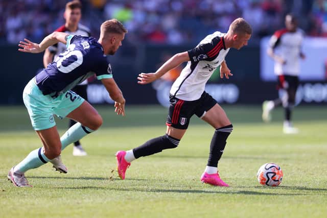 Jay Stansfield in action for Fulham. (Photo by Mike Stobe/Getty Images)