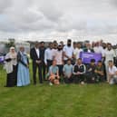 Players who took part in the annual charity cricket match