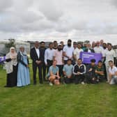 Players who took part in the annual charity cricket match