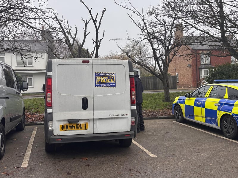 One of the seized vehicles
