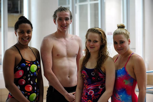 Four members of City of Peterborough Swimming Club during their younger days, but do you know these guys?