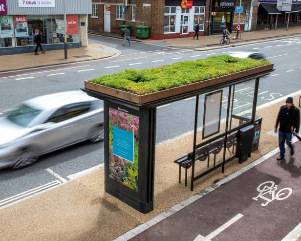 An example of how the bee bus stops look. Photo: Bauer Media Outdoor.