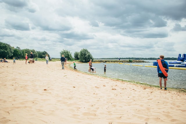 Action from the opening weekend at Aqua Park Grafham Water