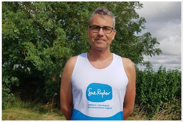 Richard Ostler is raising money for Sue Ryder Thorpe Hall Hospice.