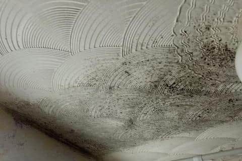 The state of the ceiling in the home