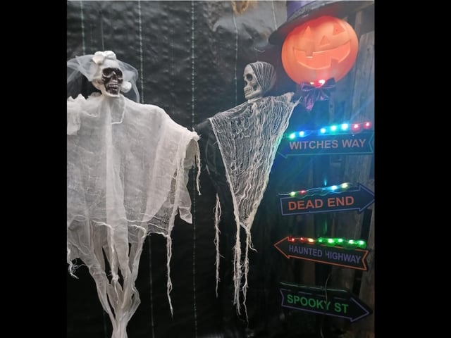 Inside the ‘Howland Halloween Walk Through’.
