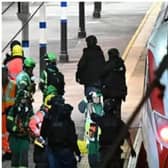 Emergency services at Huntingdon Station (picture: Getty)