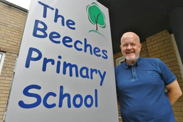 Tim Smith retires as head teacher at The Beeches School.