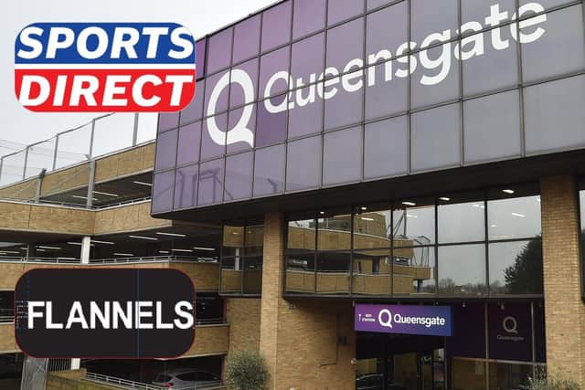 Retail giant the Frasers Group is seeking approval for a range of signs advertising its Sports Direct and Flannels brands at the Queensgate Shopping Centre in Peterborough