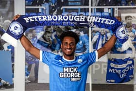 Nathanael Ogbeta has signed for Peterborough United until the end of the season. Photo: Joe Dent.