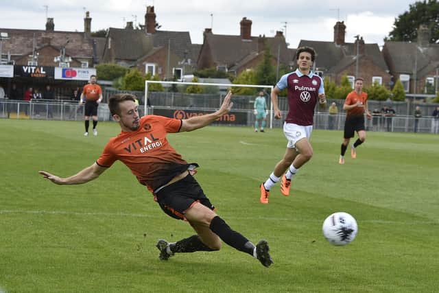 Jordan Nicholson in action for Peterborough Sports v South Shields. Photo: David Lowndes.