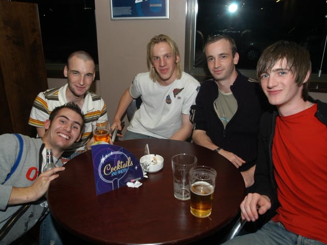 A night out at Edwards bar in Peterborough city centre in 2004