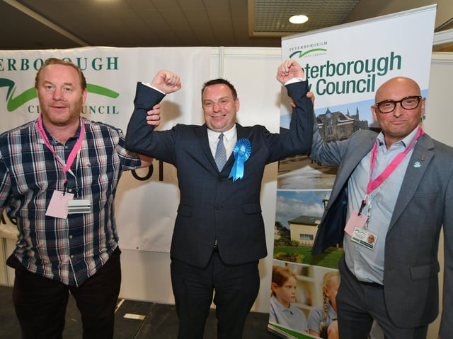 Scott Warren (Bretton) with supporters.