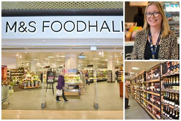 M&S, left and below right, is to close its Food Hall and clothing department in Peterborough's Queensgate Shopping Centre on Saturday. Top right,  Dr Cheryl Greyson,  Senior lecturer in the Faculty of Business, Innovation and Entrepreneurship at ARU Peterborough, says the closure will be a 'sad day' for the city.
