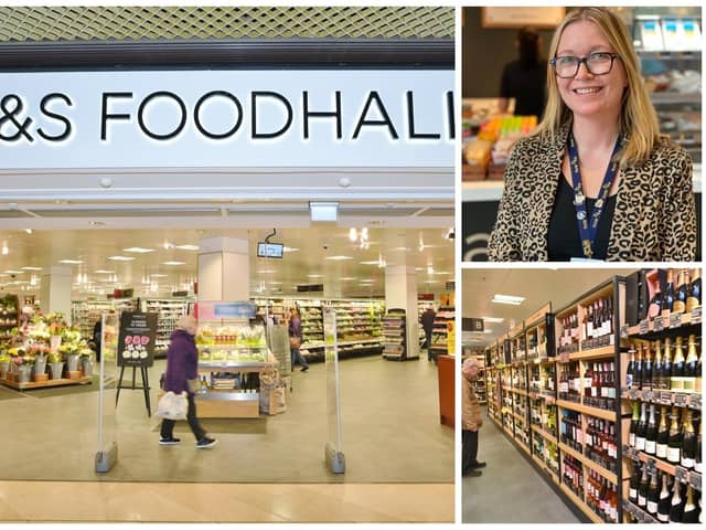 M&S, left and below right, is to close its Food Hall and clothing department in Peterborough's Queensgate Shopping Centre on Saturday. Top right,  Dr Cheryl Greyson,  Senior lecturer in the Faculty of Business, Innovation and Entrepreneurship at ARU Peterborough, says the closure will be a 'sad day' for the city.