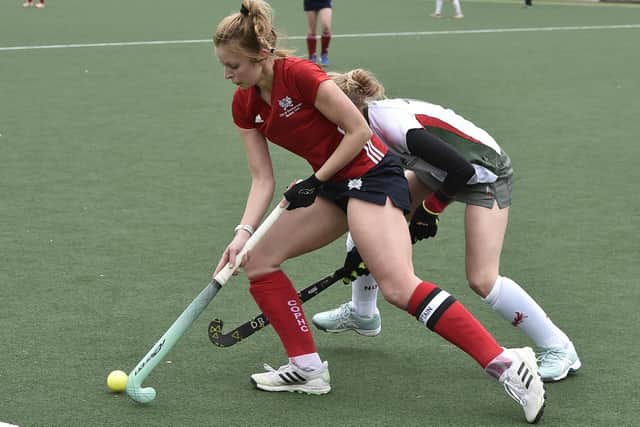 Amelia Shepherd in action for City of Peterborough Ladies 2nds v Norwich Dragons. Photo: David Lowndes.