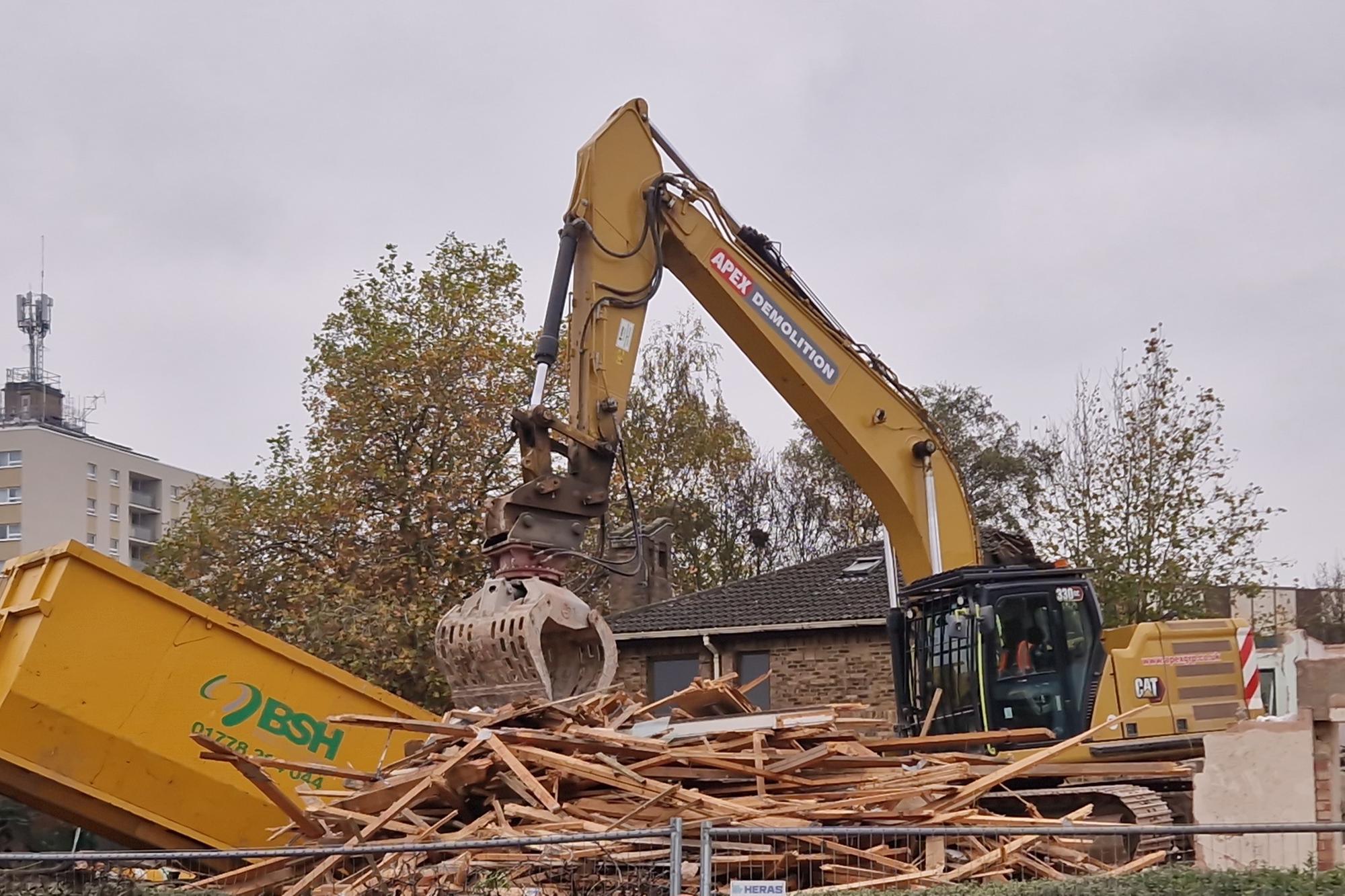 WATCH: Demolition work well underway on Peterborough care centre