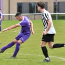 A goal for Stanground against Oundle Town. Photo David Lowndes.