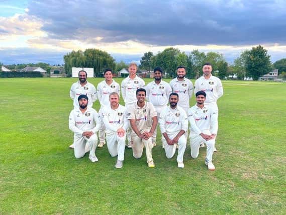 The Peterborough Town team that clinched the Rutland Division One title on the final day of the season.