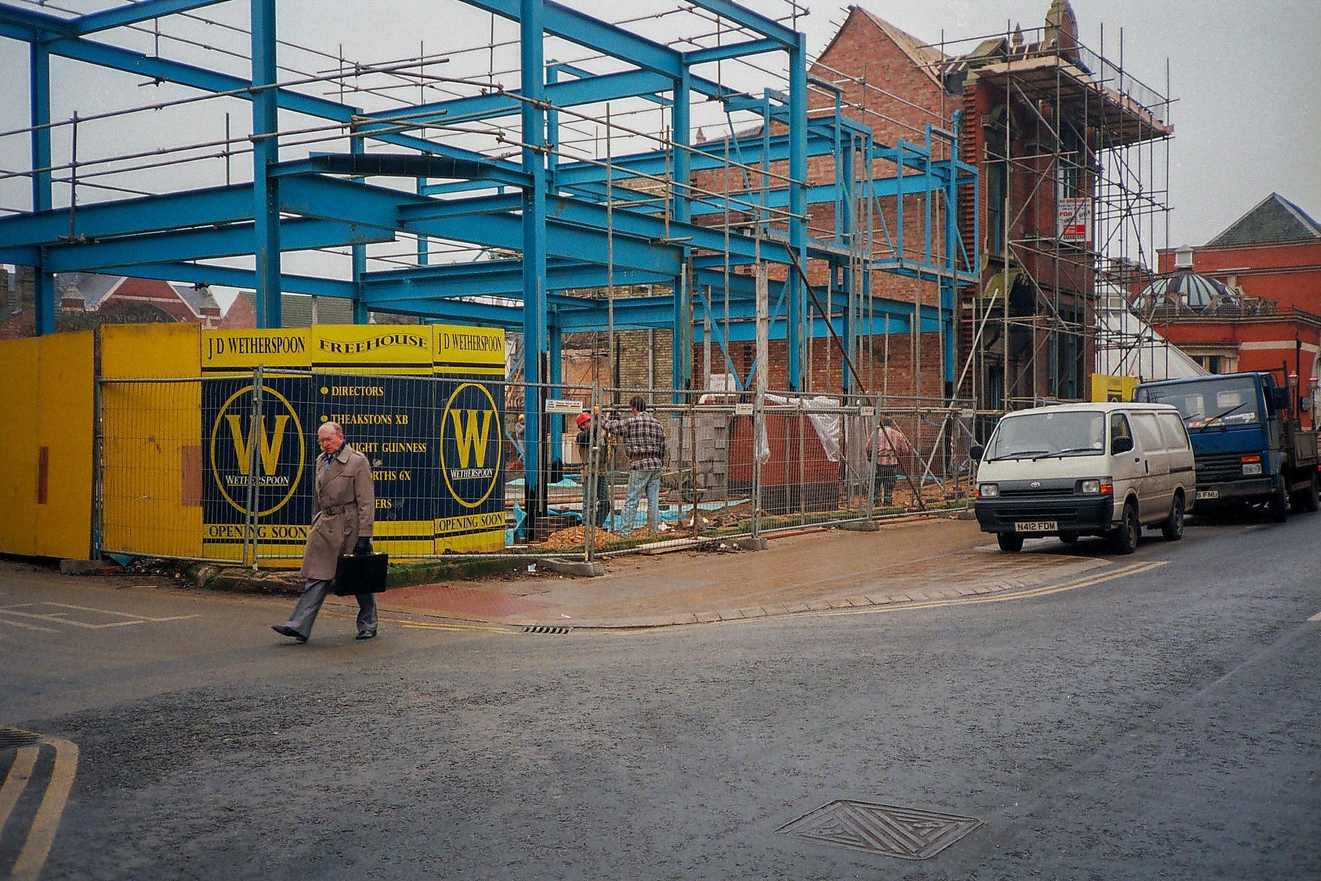 The building of The College Arms in Peterborough in the 1990s