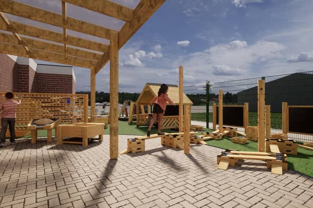 Plans for the new play area.
