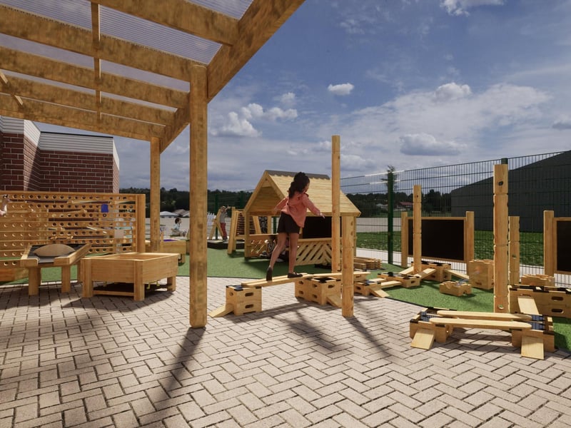 Plans for the new play area.