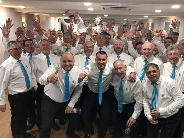 Men United in Song 2024, supporting Prostate Cancer UK.