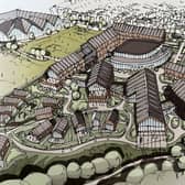 This image shows a section of the proposed development of the East of England Showground