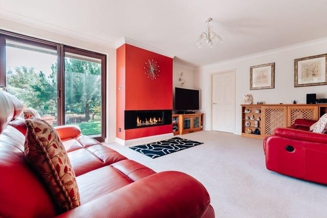 The property offers five bedrooms and six reception rooms