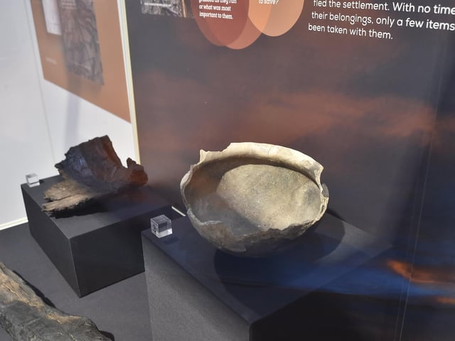 Must Farm exhibition at Peterborough Museum.