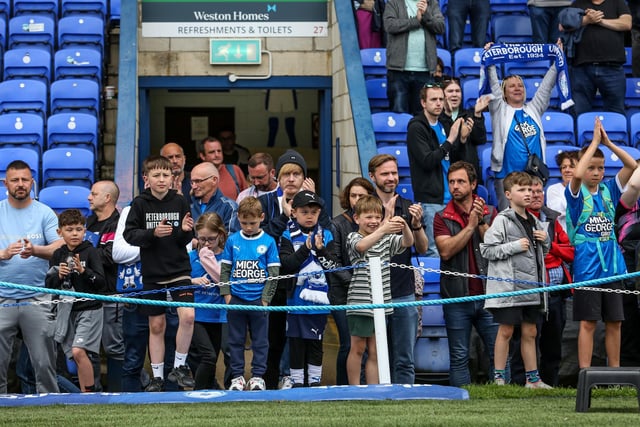 Peterborough United fans watch two vital points go begging in the final home game of the season.