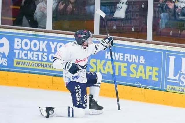 Cam Hough had a good weekend for Peterborough Phantoms. Photo Willow Florence Photography.