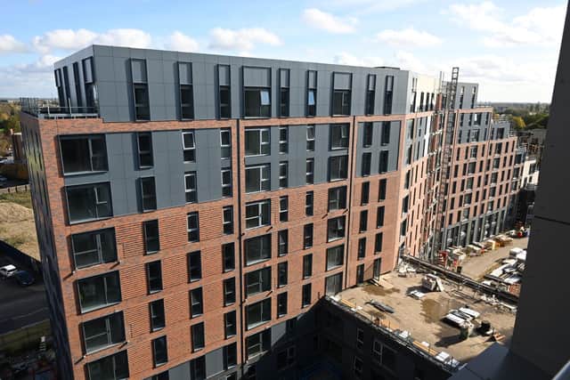 The award-winning Indigo apartments block in Peterborough