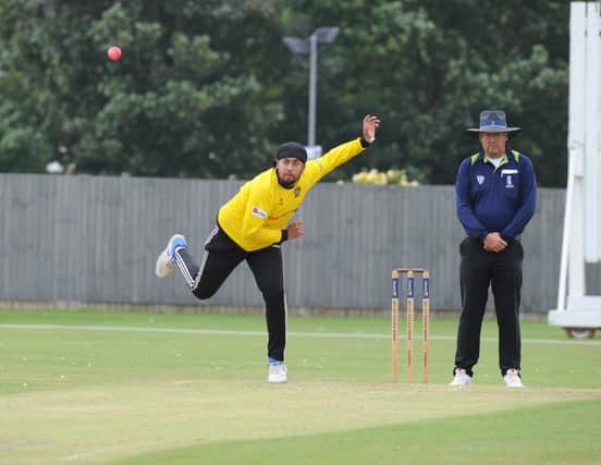Karanpal Sinh took two wicktets for Peterborough Town at Market Deeping.
