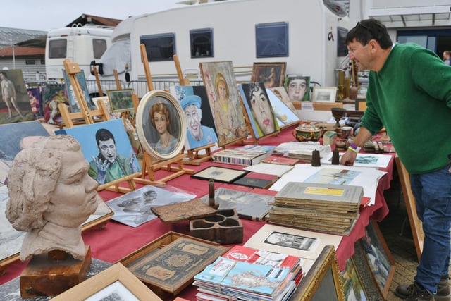 Antiques fair at the East of England Arena.