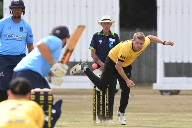 Mark Edwards took five wickets for rampant Ramsey. Photo David Lowndes.