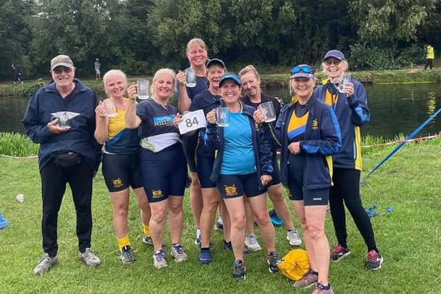 Peterborough City's Women's eight at the Cambridge Autumn Regatta