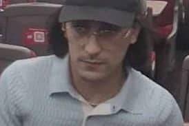 Image of a man British Transport Police wish to speak to in connection with luggage theft