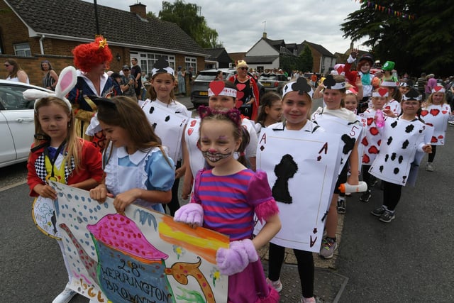 Werrington Carnival procession through the village