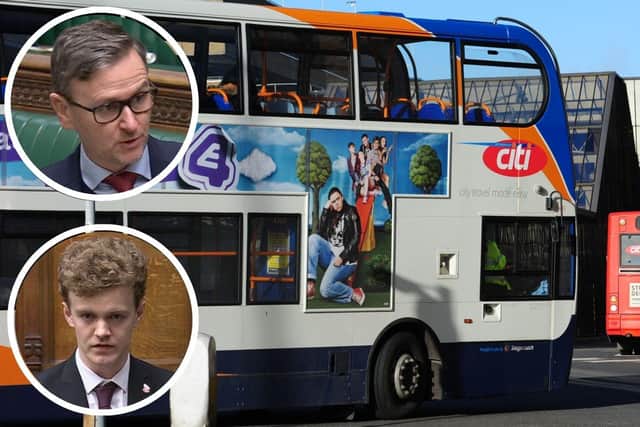 Peterborough MP Andrew Pakes, above and North West Cambridgeshire MP Sam Carling are urging residents to make most of an opportunity to have their say on bus services of the future.