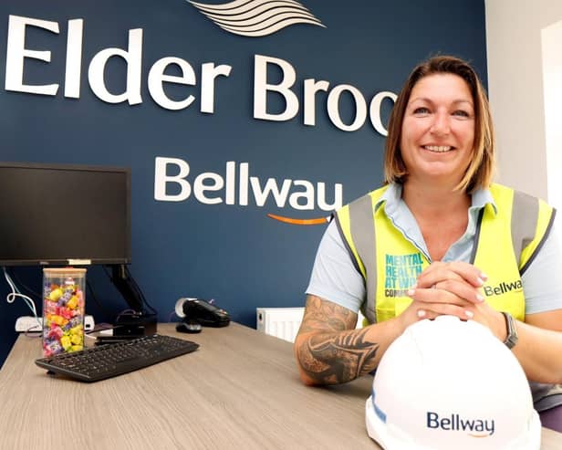 Trainee assistant site manager Shelly McLean at Bellway’s Elder Brook development in Peterborough