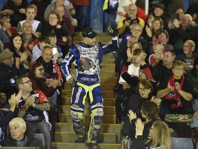 Riders introduced to the fans.