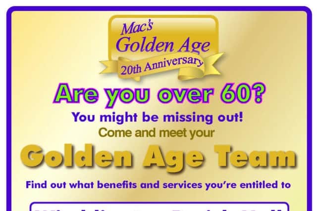 Go along to Golden Age event 10am to 1pm, Friday, September 29, at Wimblington Parish Hall.