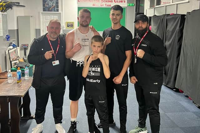 The Peterborough Police Boxing Club team in Telford.