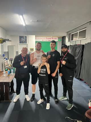 The Peterborough Police Boxing Club team in Telford.